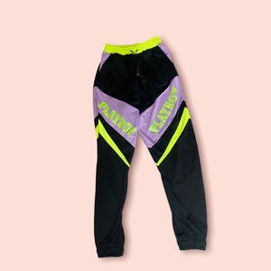 Missguided x Playboy Neon Track pants Joggers